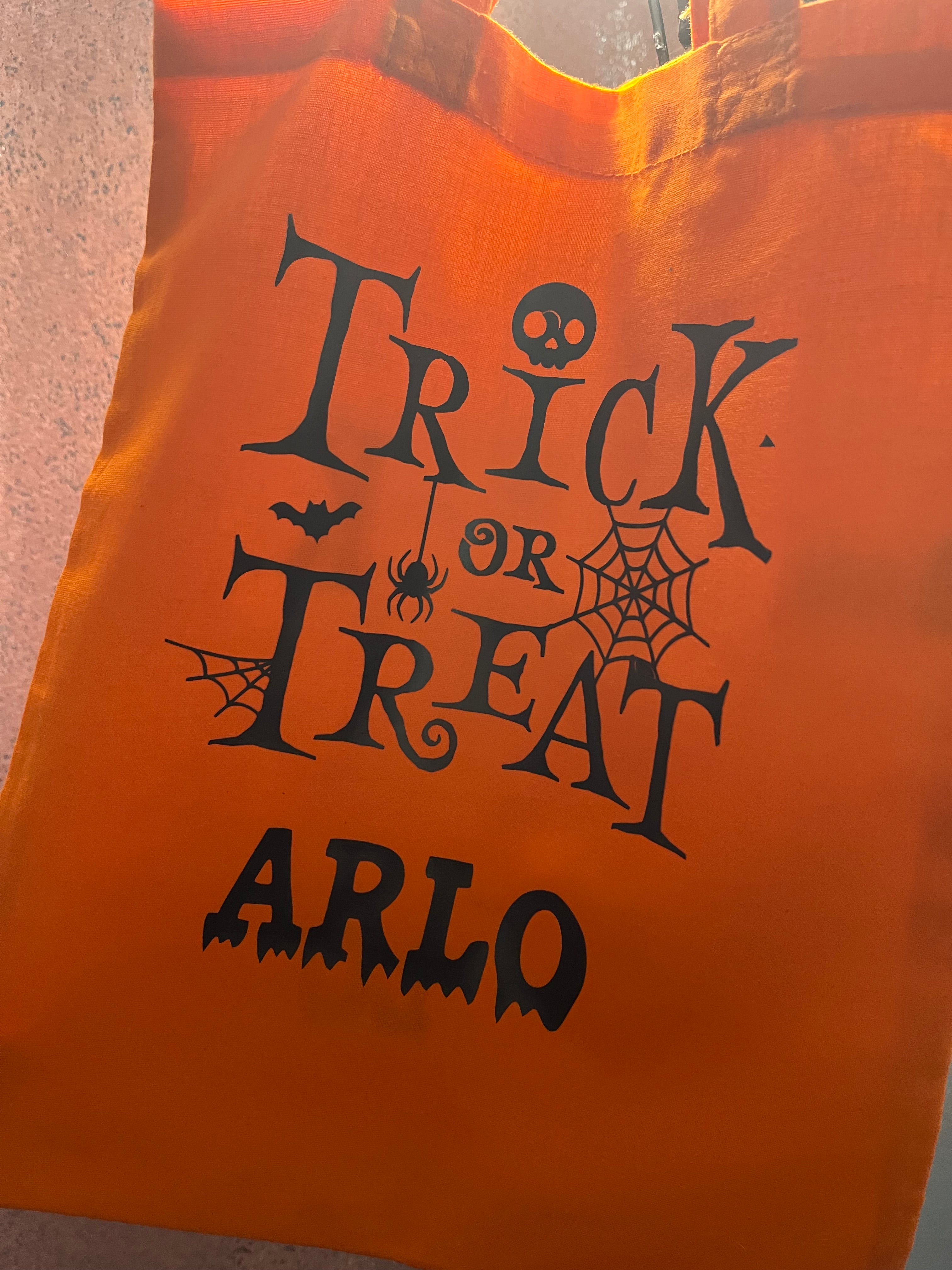 Personalised Trick or Treat Bag